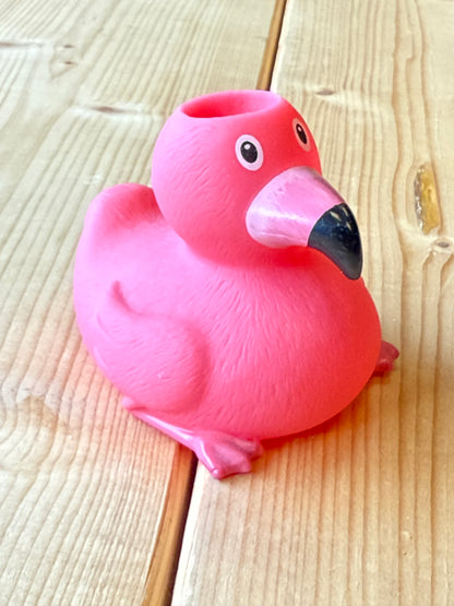 Pink Flamingo Bath Duck